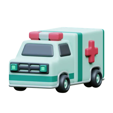 Ambulance 3 D Medical Icon 3D Icon
