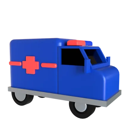 Ambulance 3 D Icon Suitable For Medical Design 3D Icon