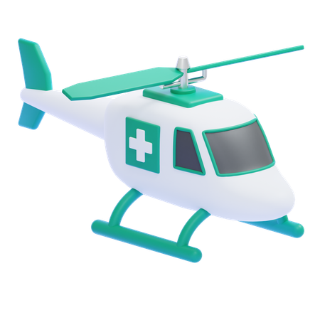 Ambulance aérienne  3D Icon