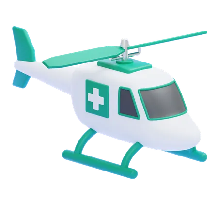 Ambulance aérienne  3D Icon