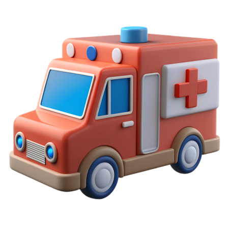 Ambulance car  3D Icon