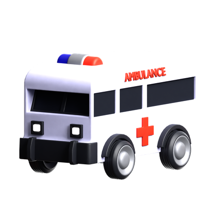 Ambulance Car  3D Icon