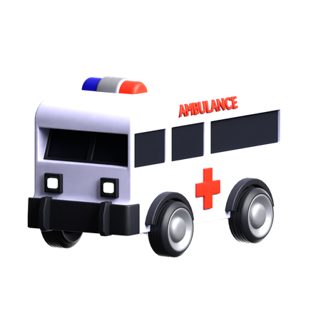 Ambulance Car  3D Icon