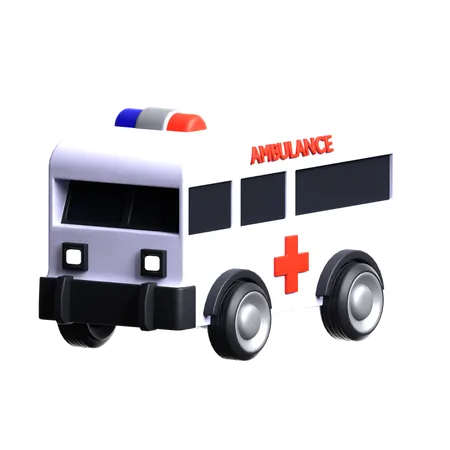 Ambulance Car  3D Icon