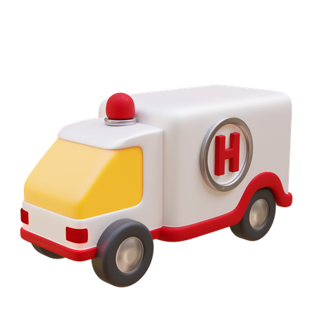 Ambulance Car  3D Icon