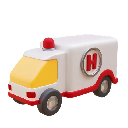 Ambulance Car  3D Icon