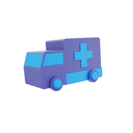 Ambulance Car  3D Icon