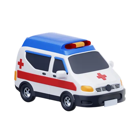 Ambulance Car  3D Icon