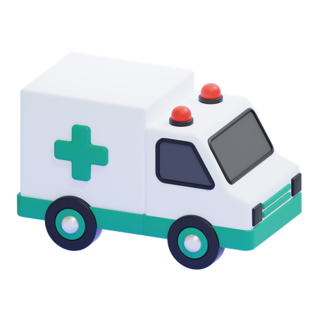 Ambulance Car  3D Icon