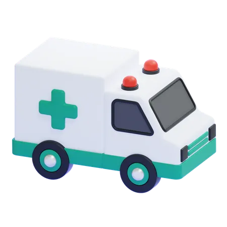 Ambulance Car  3D Icon