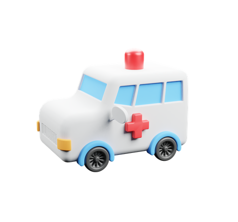 Ambulance Car  3D Icon