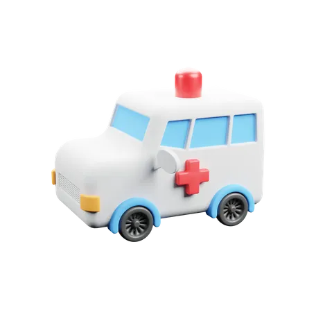 Ambulance Car  3D Icon