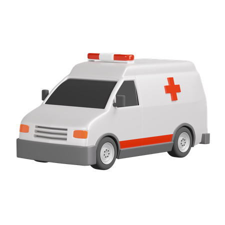 Ambulance Car  3D Illustration