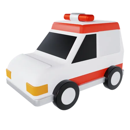Ambulance Car  3D Icon