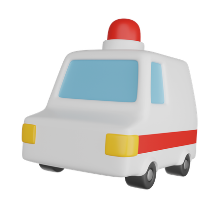 Ambulance Emergency  3D Icon