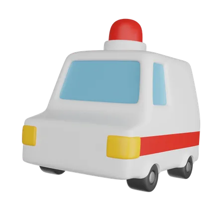 Ambulance Emergency  3D Icon