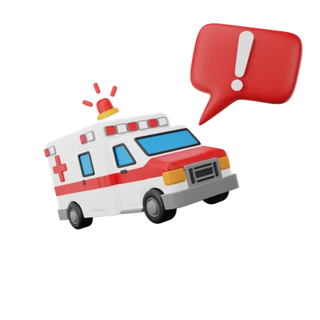 Ambulance Emergency  3D Icon