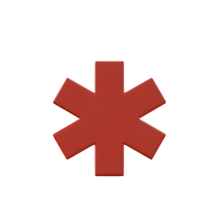 Ambulance Sign  3D Illustration