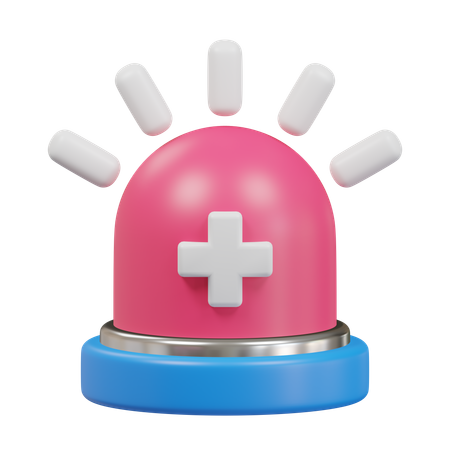 Ambulance Siren  3D Icon