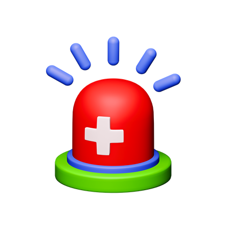 Ambulance siren  3D Icon