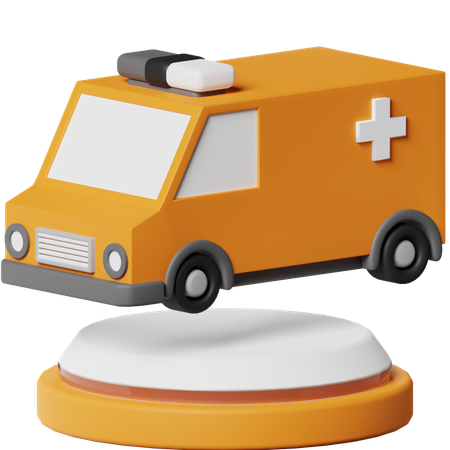 Ambulancia  3D Icon