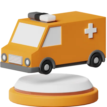 Ambulancia  3D Icon