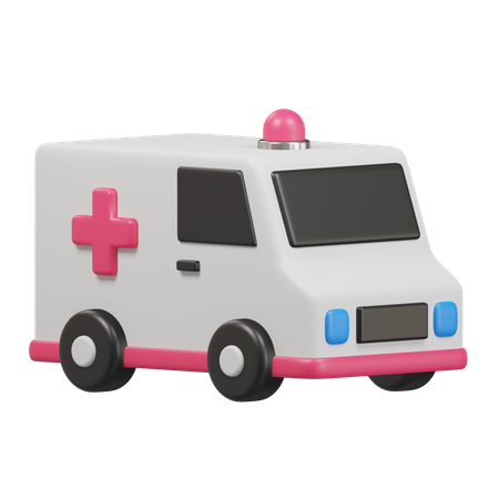 Ambulância  3D Icon