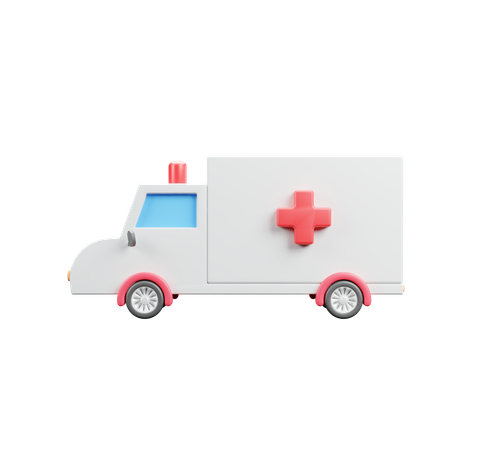 Ambulância  3D Icon