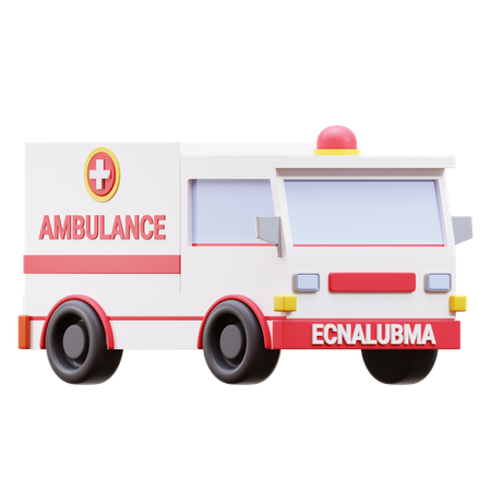 Ambulância  3D Icon