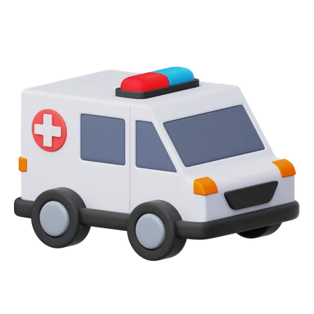 Ambulancia  3D Icon