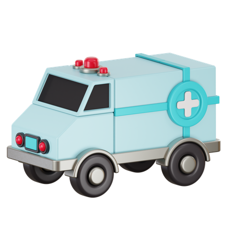 Ambulancia  3D Icon