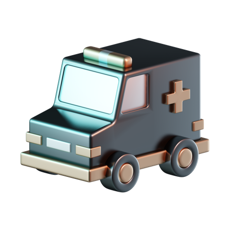 Ambulancia  3D Icon