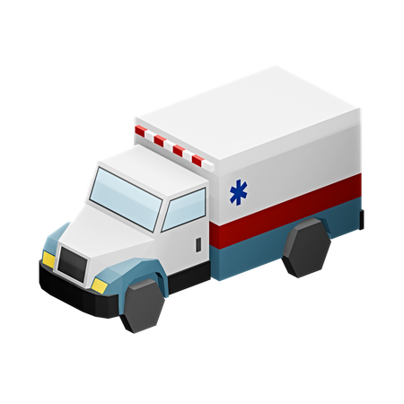 Ambulancia  3D Icon