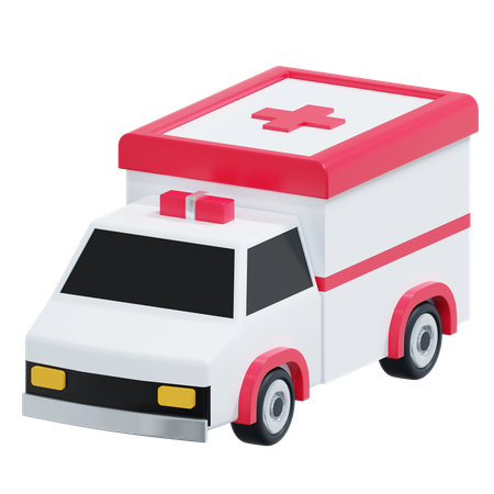 Ambulancia  3D Icon