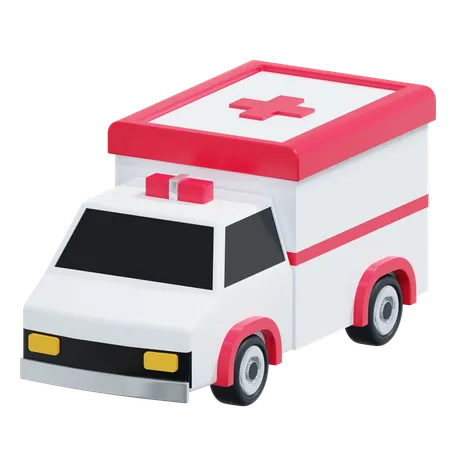 Ambulância  3D Icon