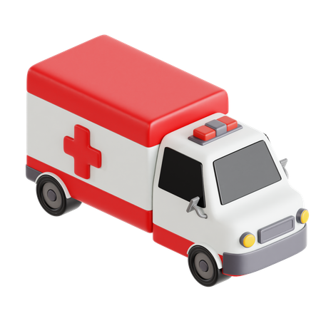 Ambulancia  3D Icon