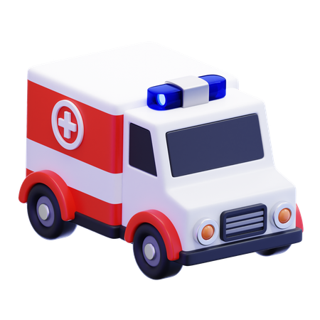 Ambulancia  3D Icon