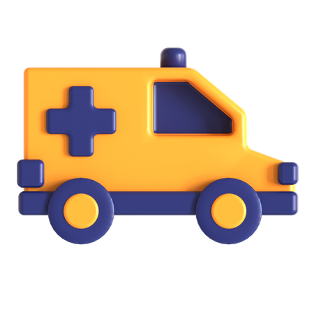 Ambulância  3D Icon