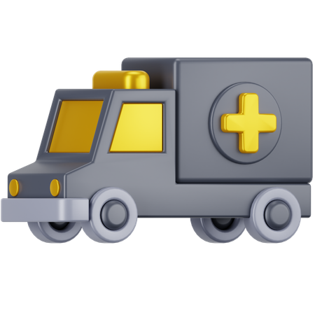 Ambulância  3D Icon