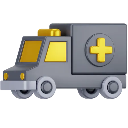 Ambulância  3D Icon