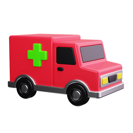 Ambulância  3D Icon