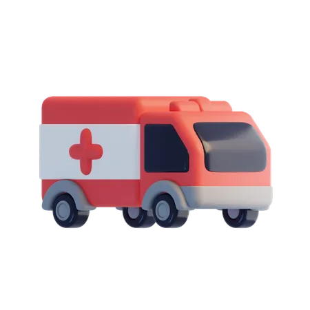 Ambulância  3D Icon