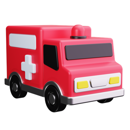 Ambulancia  3D Icon