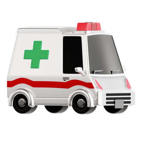 Ambulancia  3D Icon