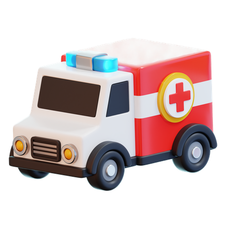 Ambulância  3D Icon