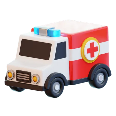 Ambulância  3D Icon