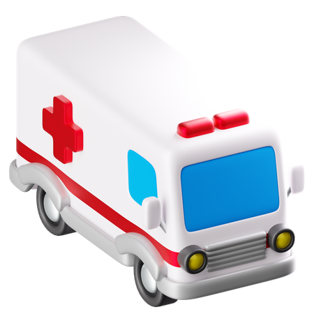 Ambulância  3D Icon