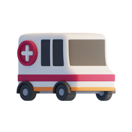 Ambulância  3D Icon