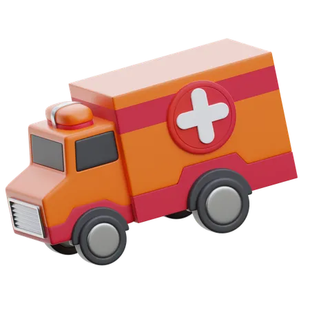 Ambulância  3D Icon