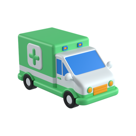 Ambulancia  3D Icon